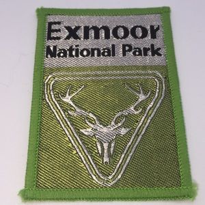 Exmoor National Park Patch Badge Devon England UK Big Buck Antlers